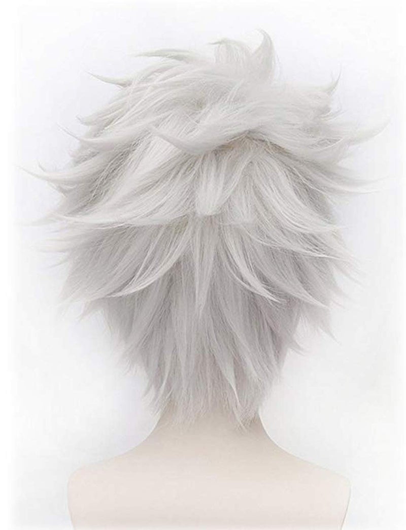 morvally Undersea Witch Costume Wig for Women Short Silver Grey Cosplay Wig Anime Layered Synthetic Hair Halloween Wigs for Adults - Image 5